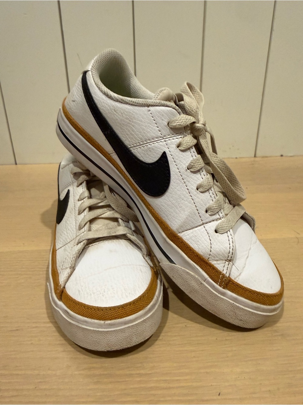 Nike Court Legacy Next Nature White Leather Low-Top Sneakers with